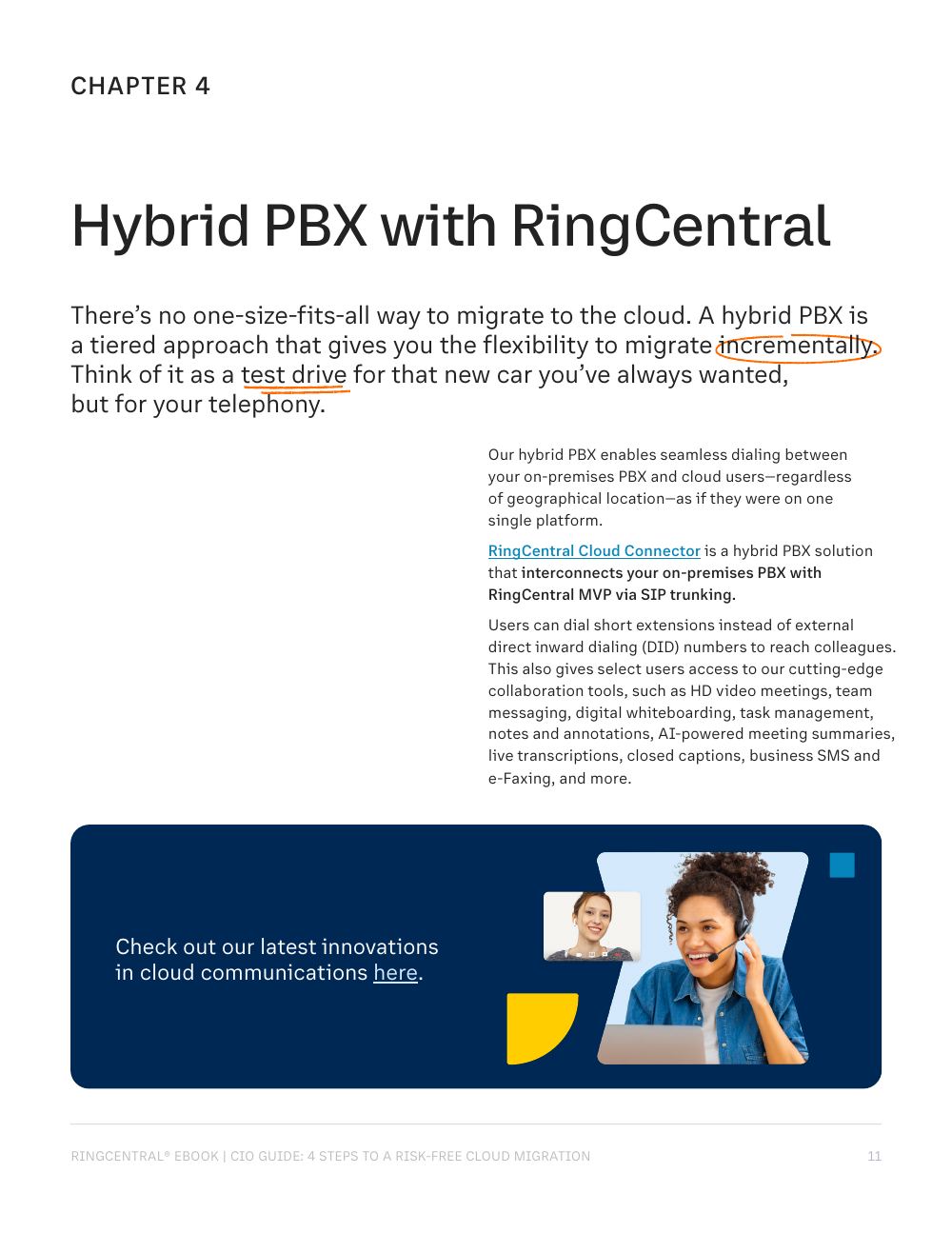 Page from CIO Guide: 4 Steps to a Risk-Free Cloud Migration
