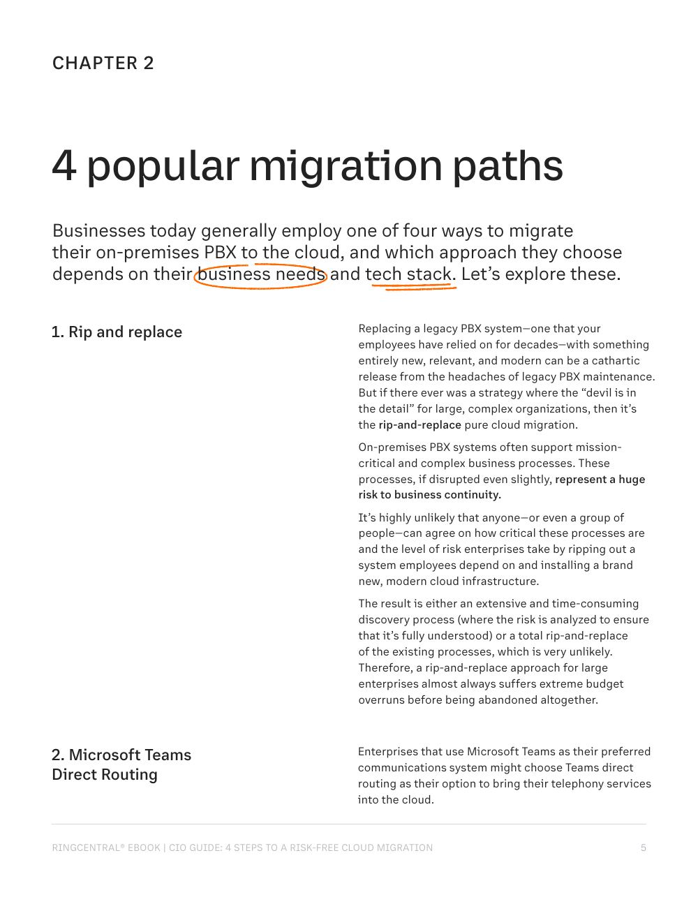 Page from CIO Guide: 4 Steps to a Risk-Free Cloud Migration