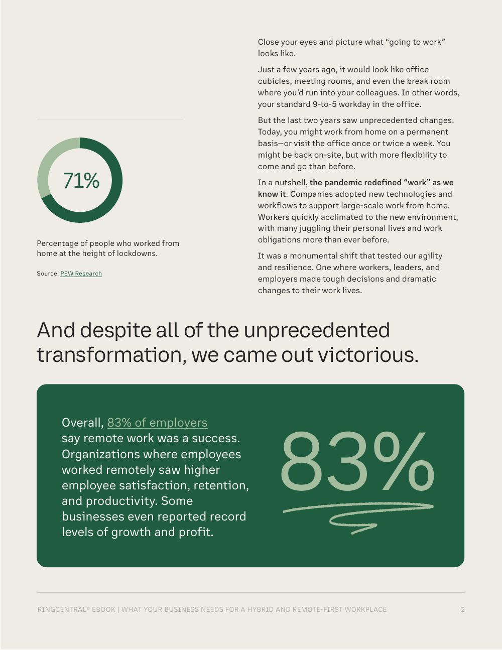 Page from What Your Business Needs for a Hybrid and Remote-First Workplace